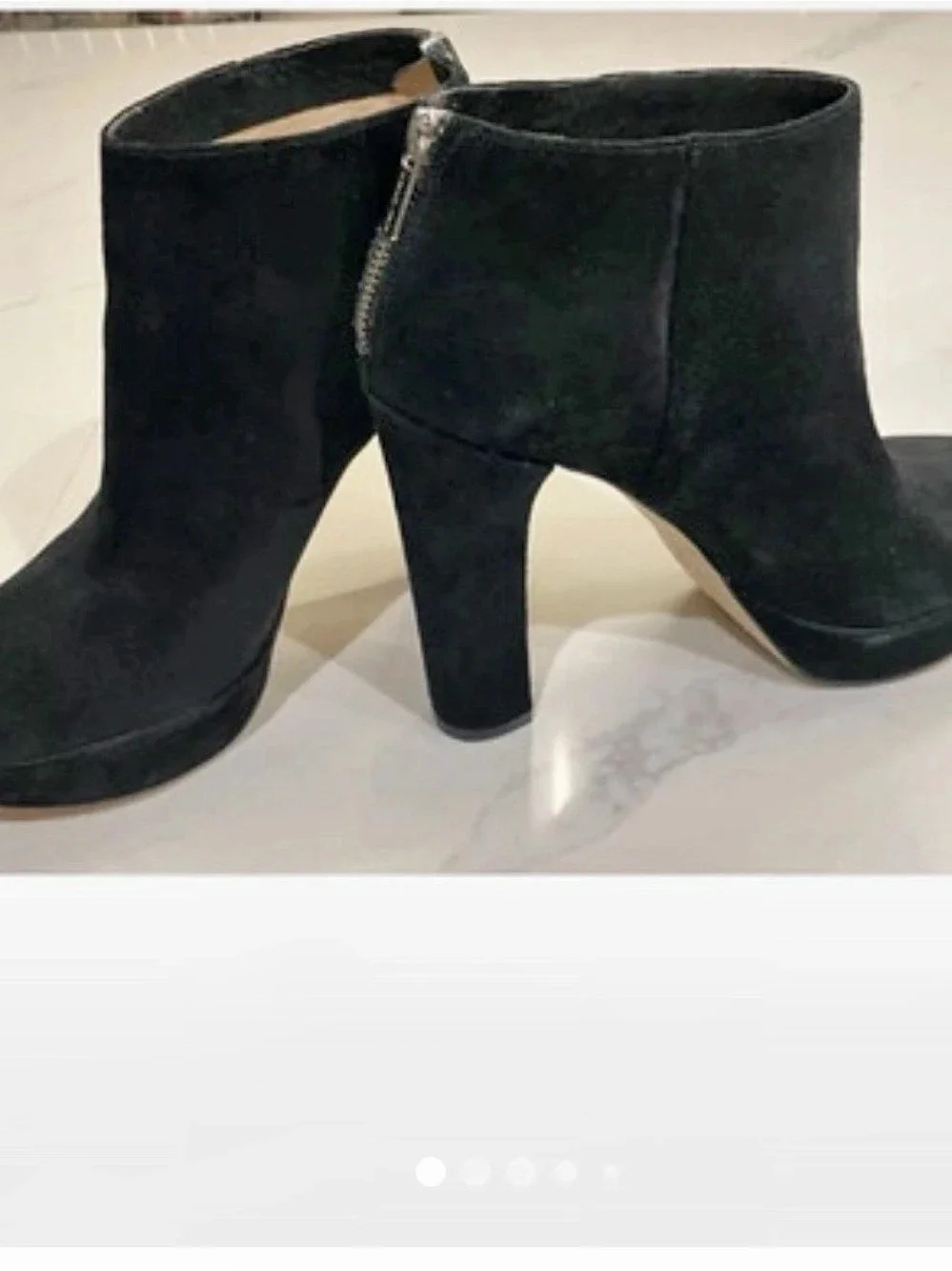MICHAEL Michael Kors  Suede Platform Ankle Boots Black size 8.5